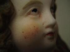 19th century bisque Parian porcelain figurine red riding hood girl wolf dog