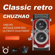 CHUZHAO Mini Retro Digital Camera Red Vintage Camera Autofocus 12MP 1080P FHD