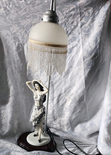 Art deco influence lady table - art,
