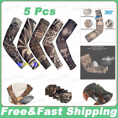 5pcs fake temporary - temporary, tattoo