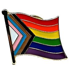 Progress Pride Pin Badge Lapel