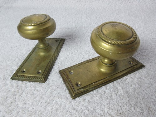 Two vintage brass door - two,