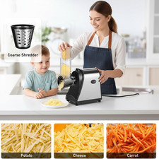 250W Electric Grater Vegetable Fruit Cheese Cutter Slicer Chopper Salad Maker UK