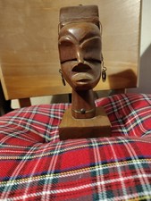 Wooden African Carved Head