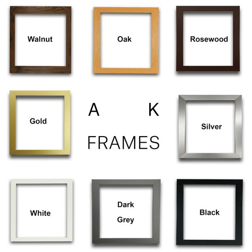 Square black picture frames - square,