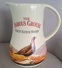 THE FAMOUS GROUSE JUG, Castle Ceramics, water jug 18cm tall