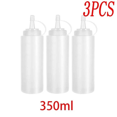 Plastic clear squeeze sauce - clear,