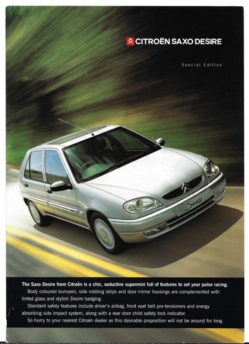 Citroen saxo desire - citroen, limited