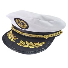 Adults Navy Captain Hat Fancy