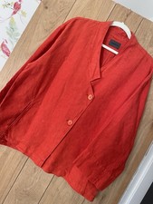 Oska Linen Bright Orange Boxy