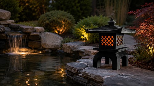 Japanese pagoda garden - japanese,