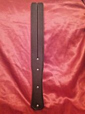 Fetish Bondage Spanking Adult Black Leather 44cm Tawse Whip Flogger Punishment