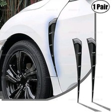 2pcs Glossy Black Car Side