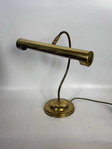 Vintage brass bankers lamp - bankers,