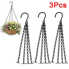 3Pcs Black Basket Chains 17"