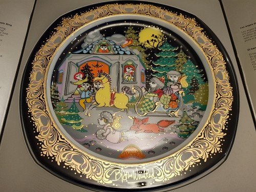 1984 christmas plate - christmas, rosenthal