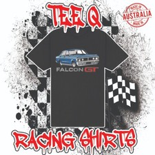 Ford Falcon XY GT ~ Premium Black Gildan Cotton Tee V8 FPV Tickford