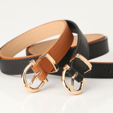 Women's alloy pin buckle PU