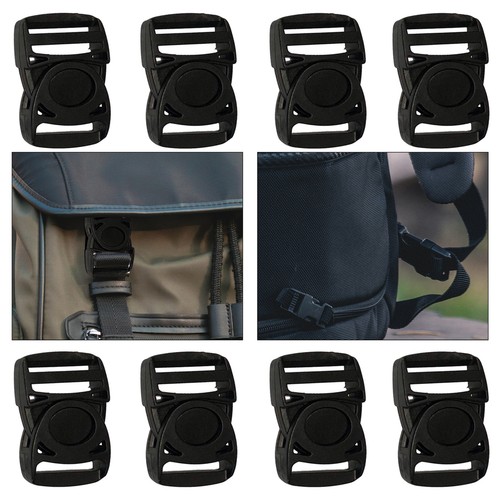 Black plastic side release - black,