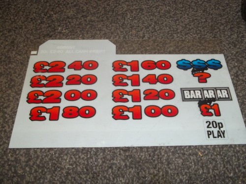 Fruit machine barcrest decal - fruit, machine,