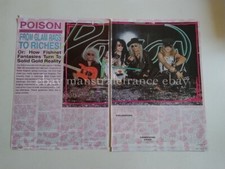 Poison Bret Michaels CC DeVille Bobby Rikki Lisa Dominique clippings UK 1980s