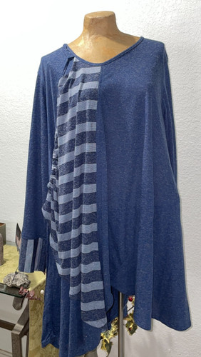 Nwt funky blue striped - blue,