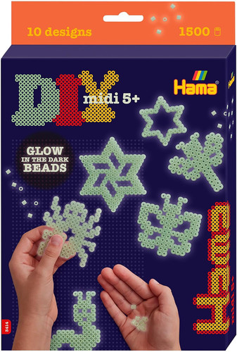 Hama beads set glow in - hama,