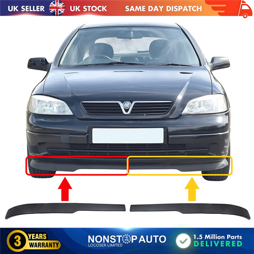 Front bumper spoiler lip - front,