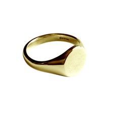 NEW 9ct Gold Round Signet