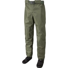 Leeda Profil Breathable Waterproof Waist Wader Trousers Green Fishing Game Lake