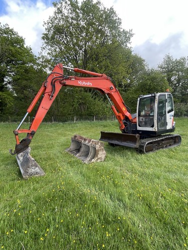 Kubota kx080 mini excavator - kubota, kx080-3a