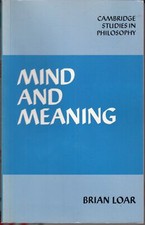 Mind and Meaning - B Loar -