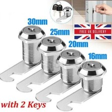 Cam Lock Locker Furniture Lock Post Mail Box Lock Camlock Cabinet Drawer Keys UK