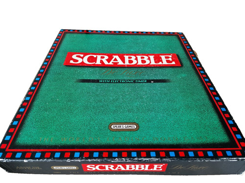 Scrabble deluxe board game - scrabble,
