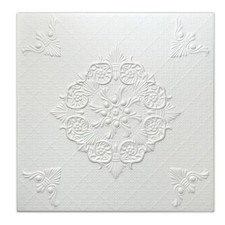 Polystyrene Ceiling Tile 3D Wall Panel Decorative Cladding (8 Tiles - 1.96m2)