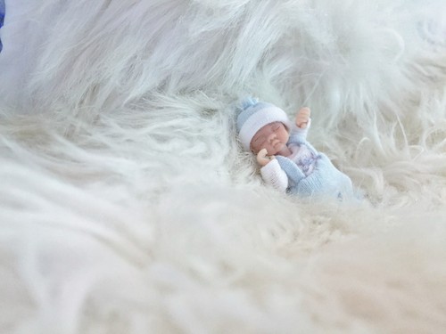 Ooak miniature baby boy 12 - ooak,
