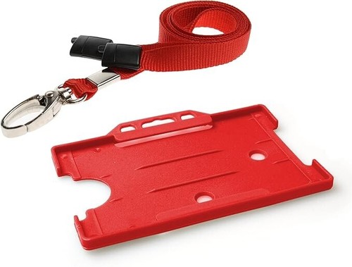 Red lanyard neck strap - strap, with