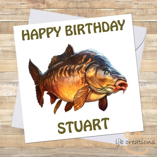 Personalised mirror carp - personalised, '
