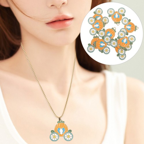 10pcs orange metal - orange,