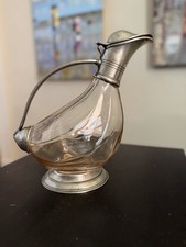 VTG crystal Glass & Pewter
