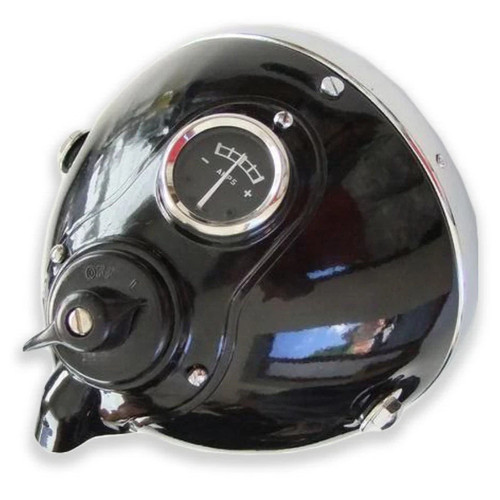 Lucas type headlight black - headlight,