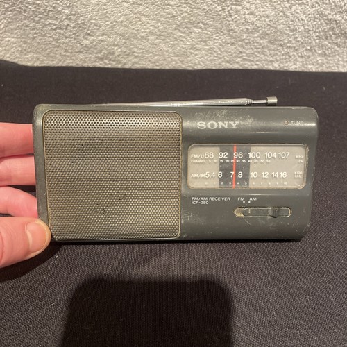 Sony portable icf 380 radio - sony,