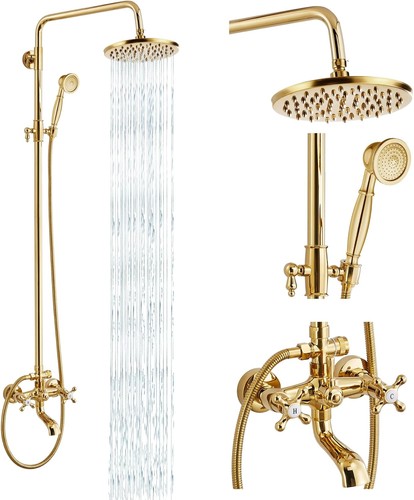 Gotonovo gold exposed shower - gotonovo,