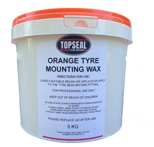 Topseal orange tyre mounting - orange,