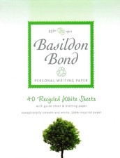 Basildon Bond Writing Pad Set 40 White Paper Sheets  178 x 137mm Colouring Guide
