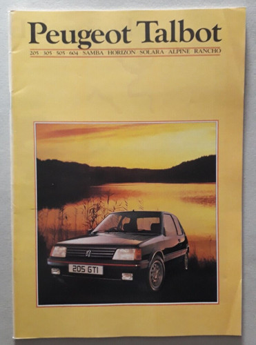 Peugeot talbot range brochure - peugeot,