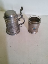 Vintage Bayern Zinn Pewter Mini Stein Collectible 94% pewter Germany 3.5 tall