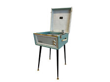 Dansette Bermuda Record Player in Light Blue and White