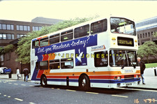 ORIGINAL SLIDE 15241- Busways VOLVO OLYMPIAN/ALEX. 720 N720LTN Newcastle 16.4.97