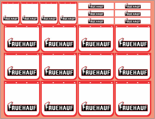 Mudflap decals fruehauf - decals,